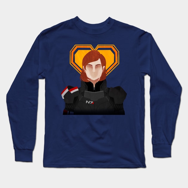 N7 Keep - (Jane) Shepard Long Sleeve T-Shirt by shadyfolk